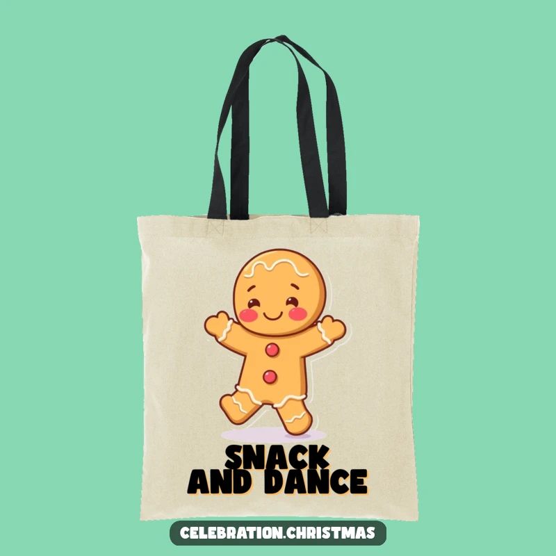 Funny Gingerbread Man Jig Tote Bag - Carry Your Laughs and Funny Gifts