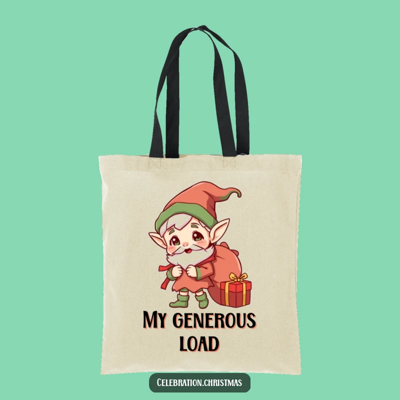 Funny Jolly Elf Gift Sack Tote Bag - Chic & Hilarious Accessory, Ideal Funny Gift