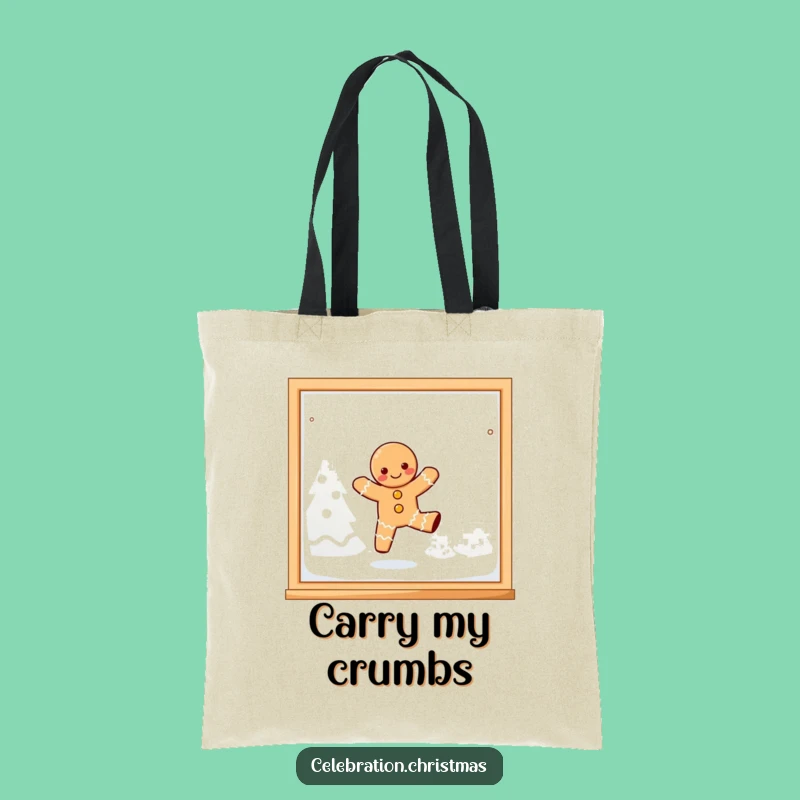 Funny Kawaii Gingerbread Dancing Tote Bag - Carry Your Sweet Style