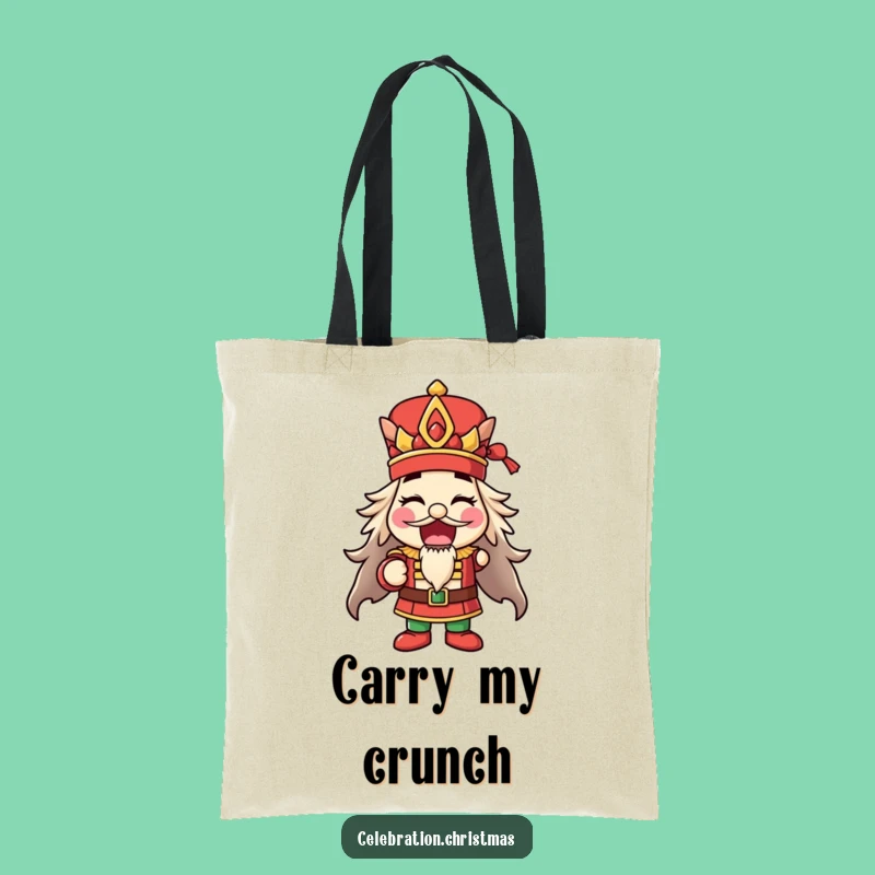 Funny Nutcracker Pose Tote Bag - Cheerful Holiday Companion - Funny Gift