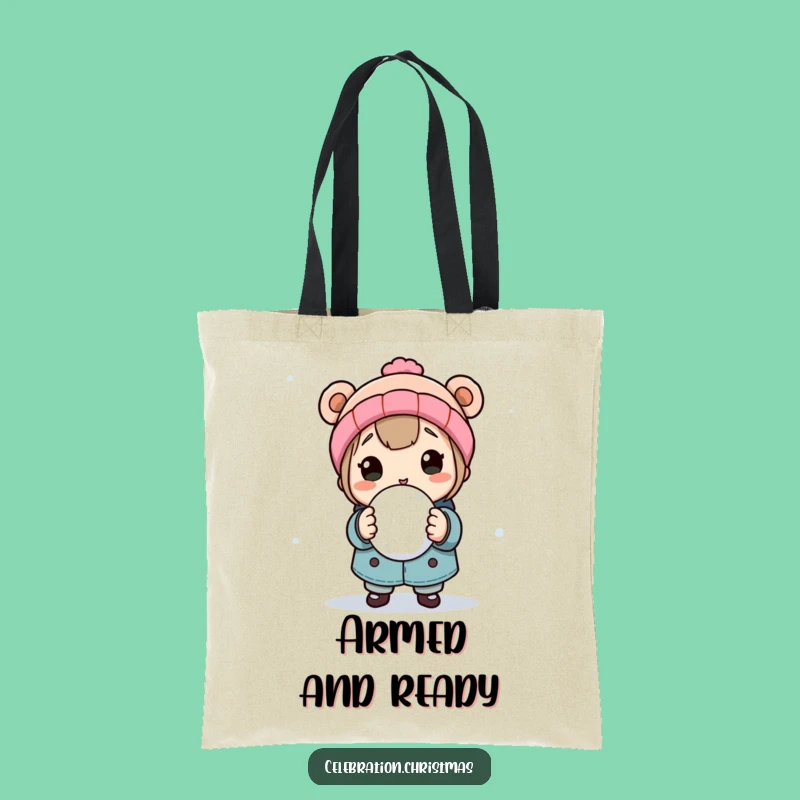 Funny Snowball Fight Tote Bag: Carry Your Winter Fun with this Playful Design