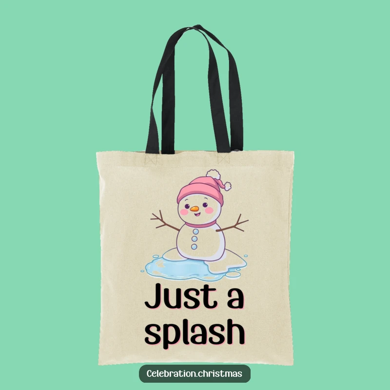 Funny Melting Snowman Tote Bag - Carry Your Winter Laughs and Essentials